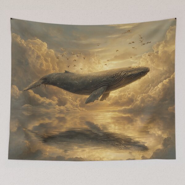 Item preview, Whale Swimming Through the Clouds designed and sold by Rtymer.