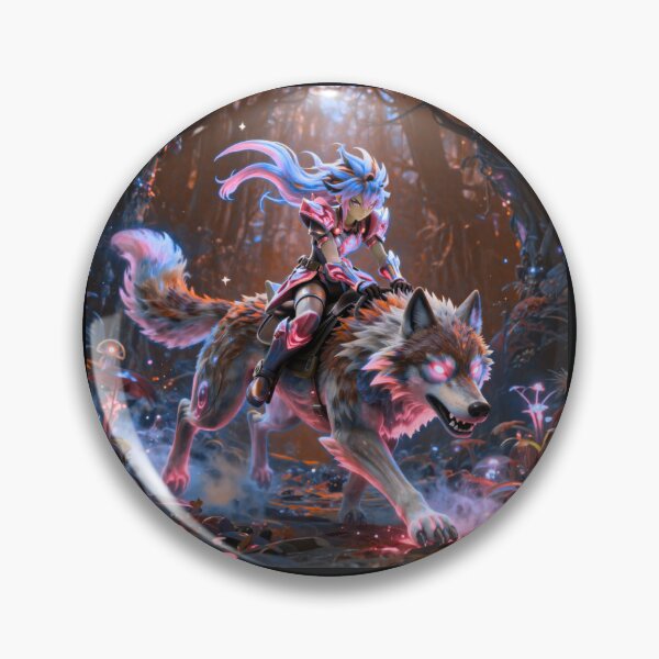 Item preview, Mystic Wolf Rider Anime Fantasy designed and sold by DervoTeck2767.