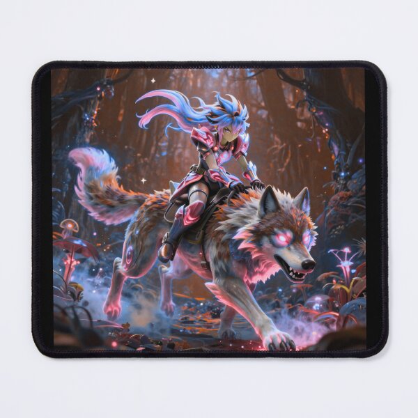 Item preview, Mystic Wolf Rider Anime Fantasy designed and sold by DervoTeck2767.