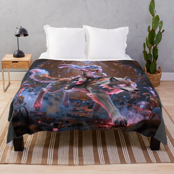 Item preview, Mystic Wolf Rider Anime Fantasy designed and sold by DervoTeck2767.