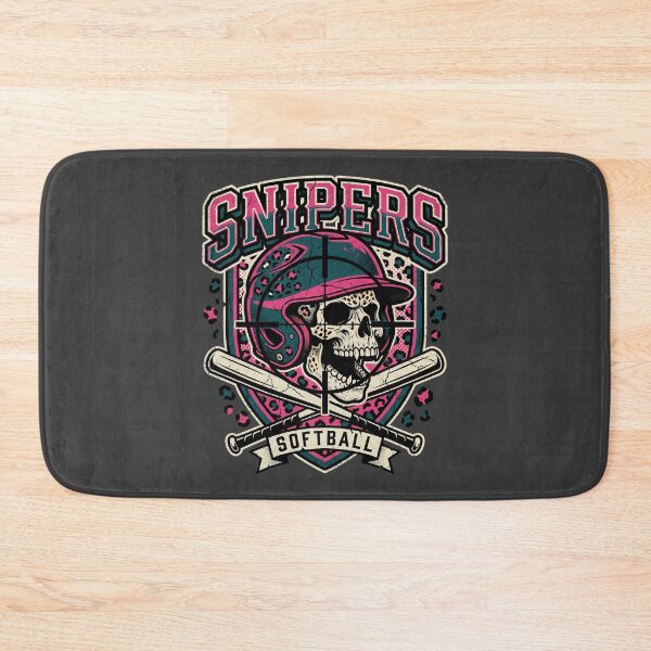 Item preview, Snipers Softball Skull Helmet Design | Pink Leopard Fastpitch Softball Graphic designed and sold by JadmeStudio.