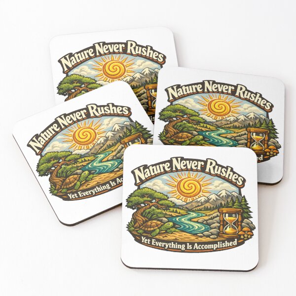 Item preview, Nature Never Rushes Peaceful Flow Design designed and sold by Dresut.