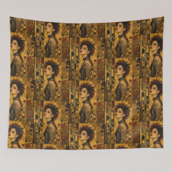 Item preview, Klimt style painting with woman designed and sold by BlueLineLAX.
