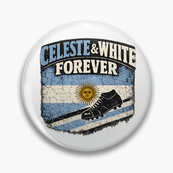 Item preview, Celeste And White Forever Argentina Football Shirt Vintage designed and sold by DREAMBURN™.