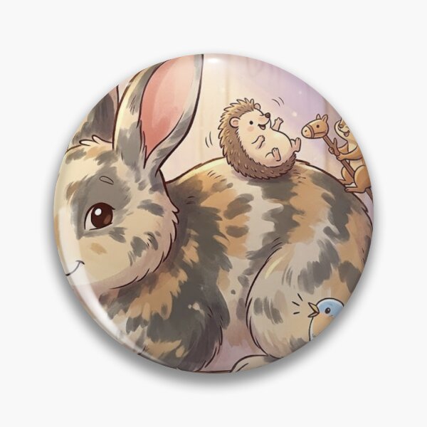 Item preview, Whimsical Woodland Friends Rabbit Illustration – Enchanting Forest Critters Art Print designed and sold by AirCrayons27.
