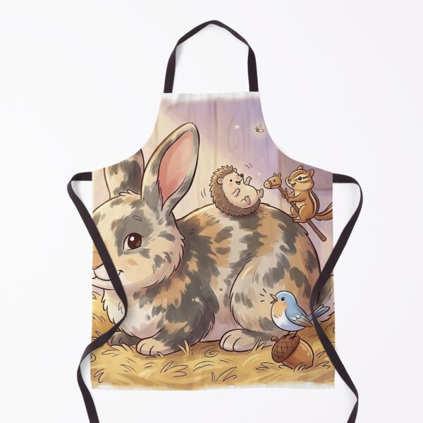Item preview, Whimsical Woodland Friends Rabbit Illustration – Enchanting Forest Critters Art Print designed and sold by AirCrayons27.