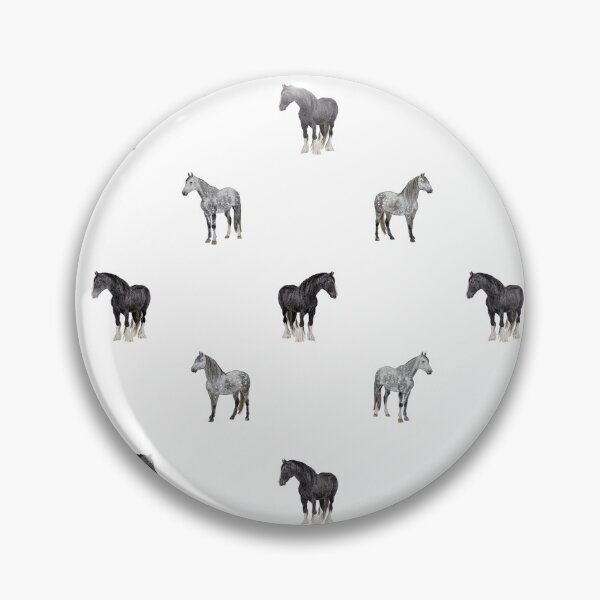 Item preview, Black And White watercolor horses on white designed and sold by Polachee.