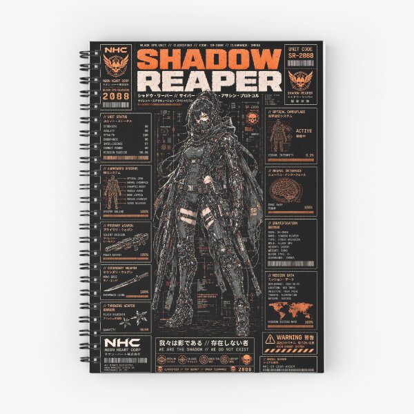 Item preview, SHADOW REAPER: Cyberpunk Anime Assassin & Tactical Mecha HUD designed and sold by saamessart.