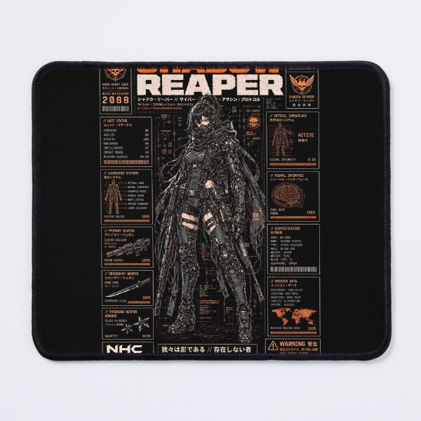 Item preview, SHADOW REAPER: Cyberpunk Anime Assassin & Tactical Mecha HUD designed and sold by saamessart.