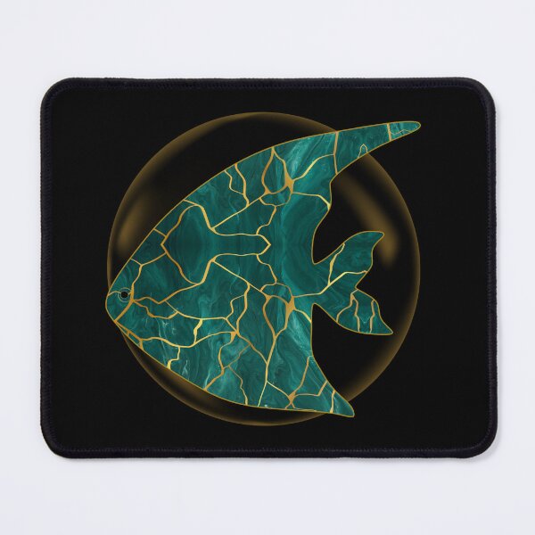 Item preview, Elegant Kintsugi Fish Art Tee | Japanese Inspired Marine Graphic designed and sold by QuirkyCloud Designs.
