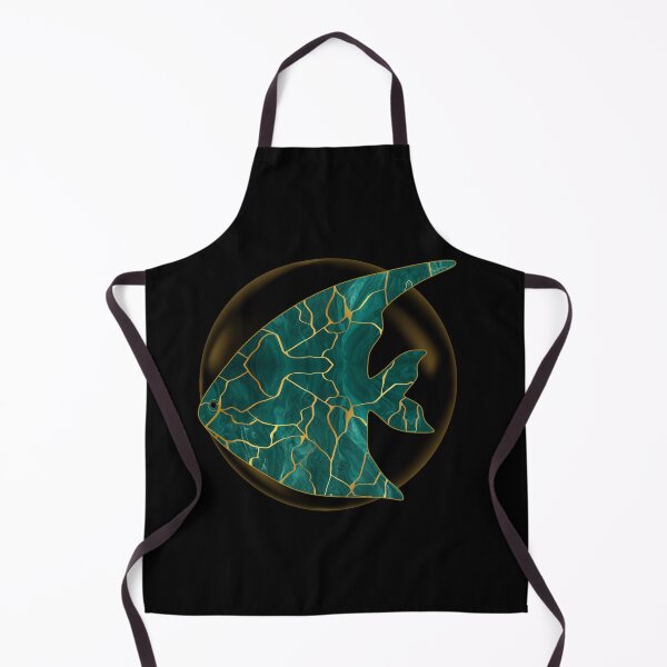 Item preview, Elegant Kintsugi Fish Art Tee | Japanese Inspired Marine Graphic designed and sold by QuirkyCloud Designs.