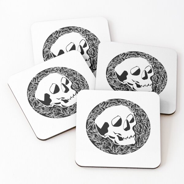 Item preview, skull and flower designed and sold by Kaleido Studio.