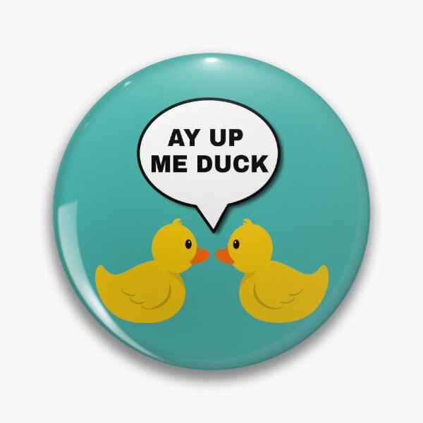 Item preview, Ay Up Me Duck - Teal designed and sold by BrambleBox.