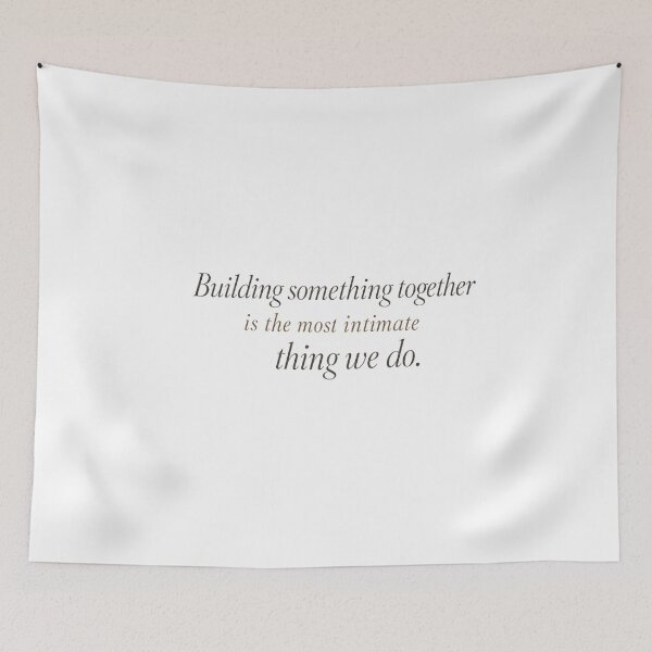 Item preview, Building Something Together — Couples Entrepreneur Print designed and sold by The Rough Edit.