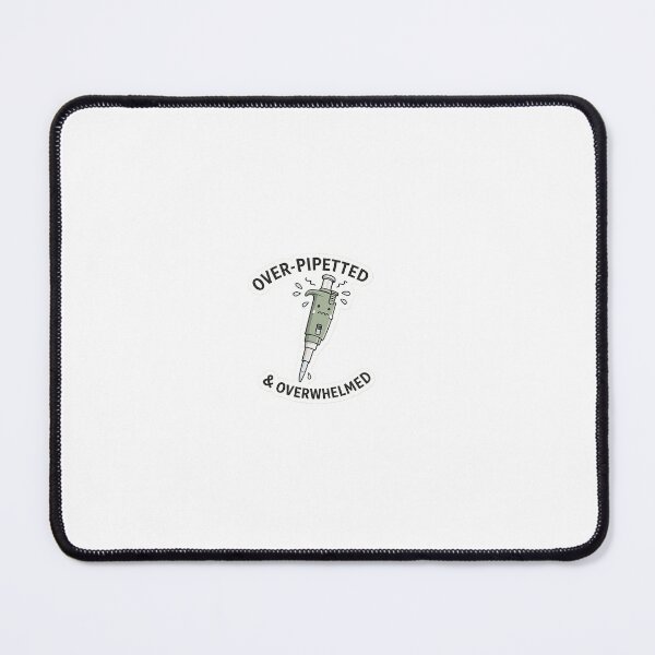 Item preview, Funny Micropipette Over Pipetted and Overwhelmed Lab Sticker designed and sold by The Existential Grind.