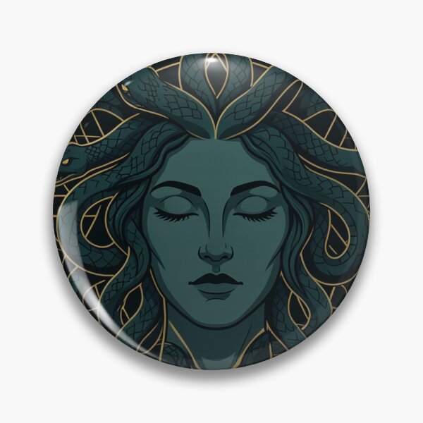 Item preview, Medusa Dark Greek Mythology Gorgon Art designed and sold by NoctPrints.