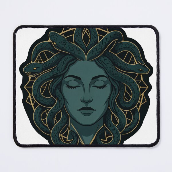 Item preview, Medusa Dark Greek Mythology Gorgon Art designed and sold by NoctPrints.