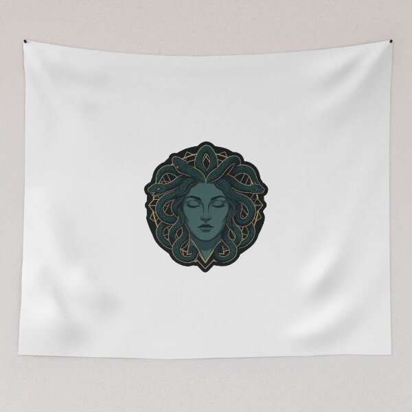 Item preview, Medusa Dark Greek Mythology Gorgon Art designed and sold by NoctPrints.