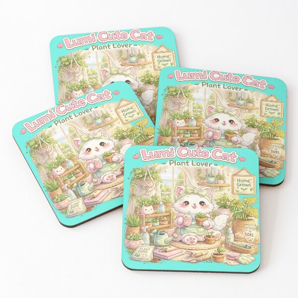 Item preview, Lumi Cute Cat – Plant Lover designed and sold by Mochi Studio.