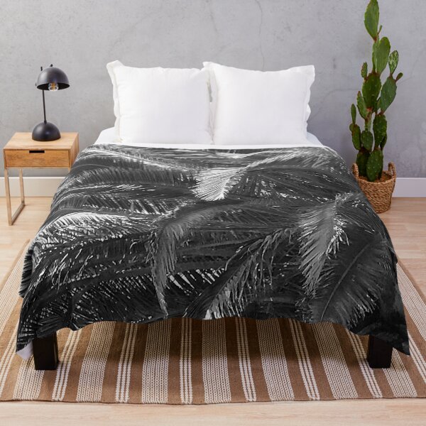 Item preview, Palm Tree Leaves Close-Up In Elegant Noir designed and sold by DEC02.