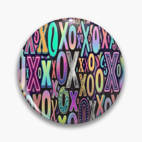 Item preview, XO Colorful Typography Pattern designed and sold by Imaginarium of Chaos falcon88 .