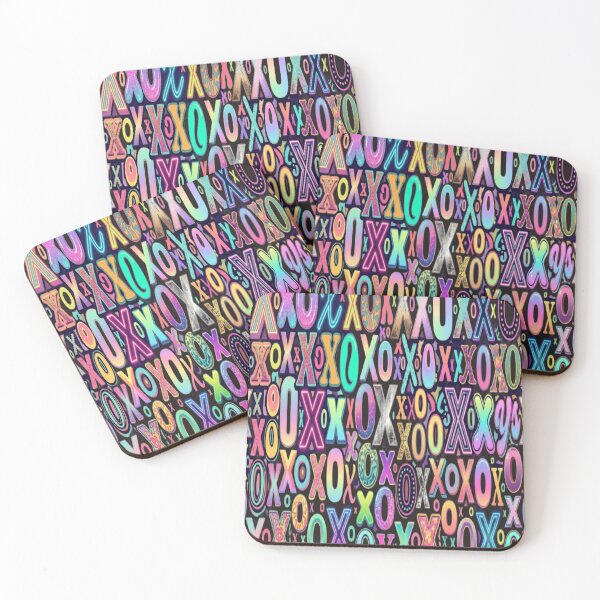 Item preview, XO Colorful Typography Pattern designed and sold by Imaginarium of Chaos falcon88 .