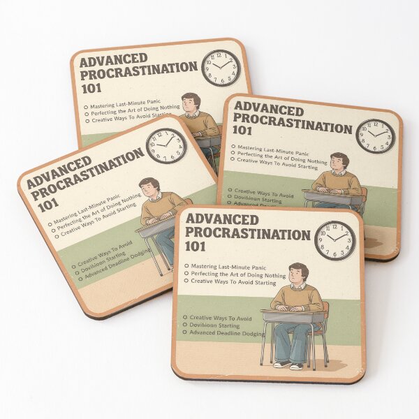 Item preview, Advanced Procrastination 101 designed and sold by PictorialWhimsy.