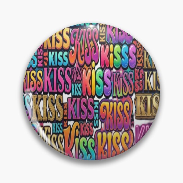 Item preview, Retro Kiss Typography Pattern designed and sold by Imaginarium of Chaos falcon88 .