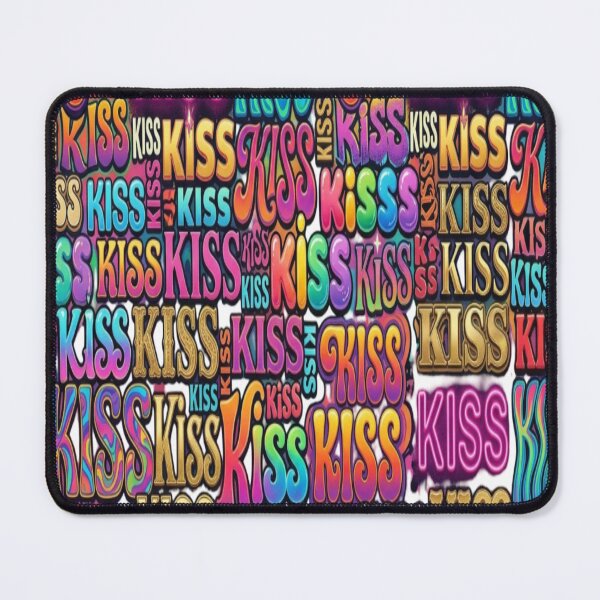 Item preview, Retro Kiss Typography Pattern designed and sold by Imaginarium of Chaos falcon88 .