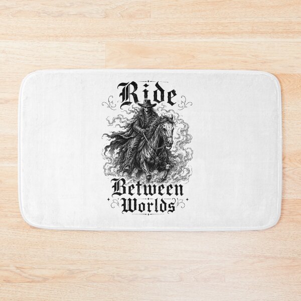 Item preview, Ride Between Worlds Skeleton Horseman Gothic T-Shirt designed and sold by BlackBoneArt.
