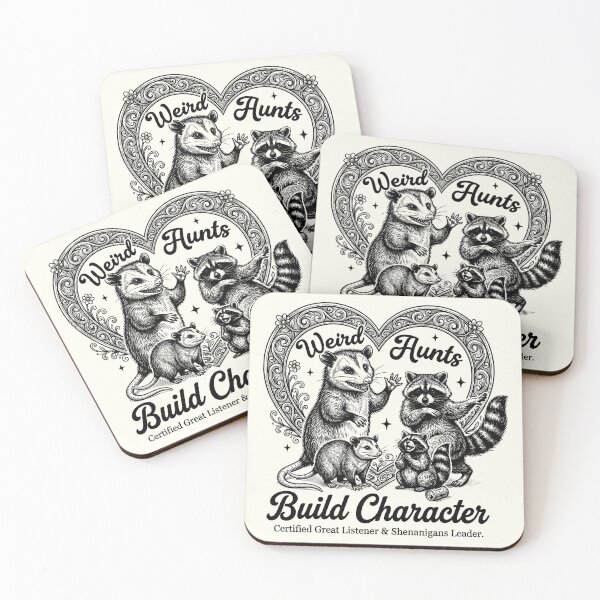 Item preview, Weird Aunts Build Character ,Funny Raccoon Aunt designed and sold by gear-posters.