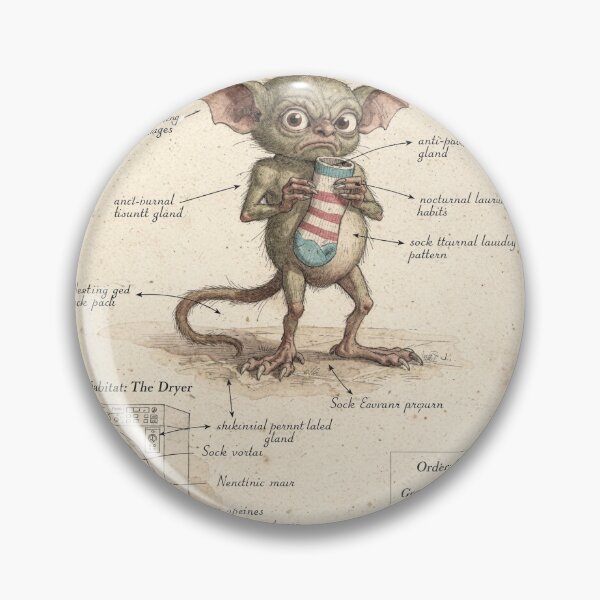 Item preview, The Lesser Sock Gremlin designed and sold by PictorialWhimsy.