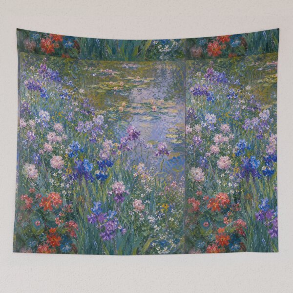 Item preview, Monet Impressionist painting artwork landscape Post-Impressionist floral designed and sold by BlueLineLAX.