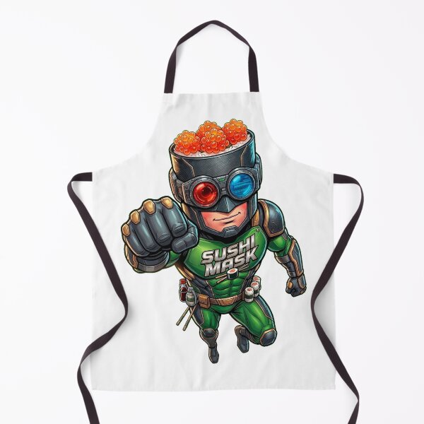 Item preview, SUSHI MASK: Protecting the World with Sushi Power. The Ultimate Super Hero designed and sold by Surreal Characters & Cute Pups.