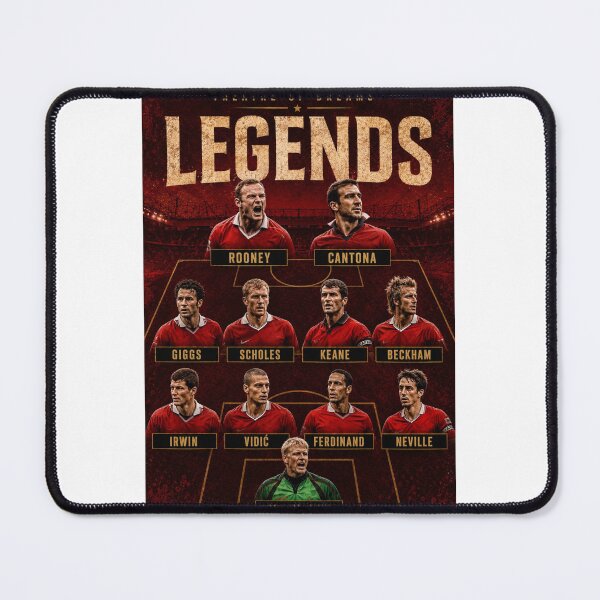 Item preview, Football Legends Dream Team Poster | Iconic 4-4-2 Lineup | Vintage Retro Soccer Art designed and sold by MDC-99.