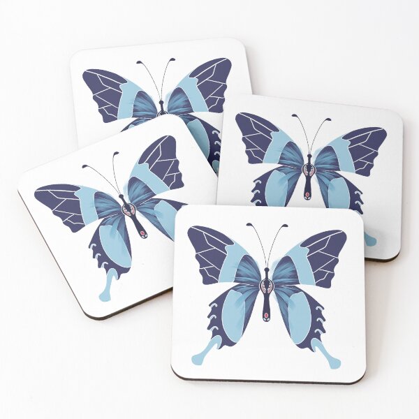 Item preview, Magic Butterflies Navy Blue Pattern designed and sold by Fiorart Studio .