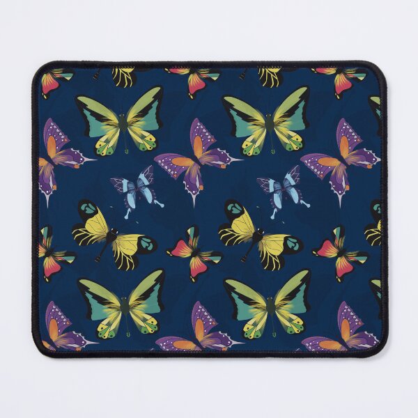 Item preview, Magic Butterflies Navy Blue Pattern designed and sold by Fiorart Studio .
