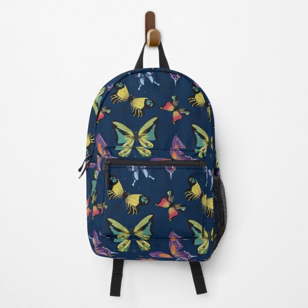 Item preview, Magic Butterflies Navy Blue Pattern designed and sold by Fiorart Studio .