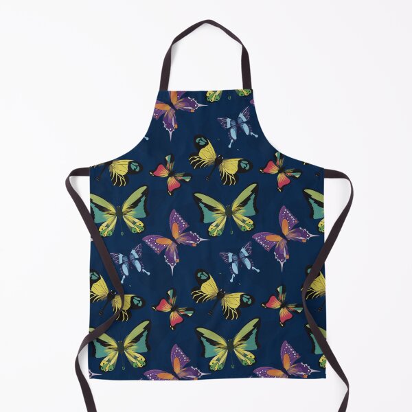 Item preview, Magic Butterflies Navy Blue Pattern designed and sold by Fiorart Studio .