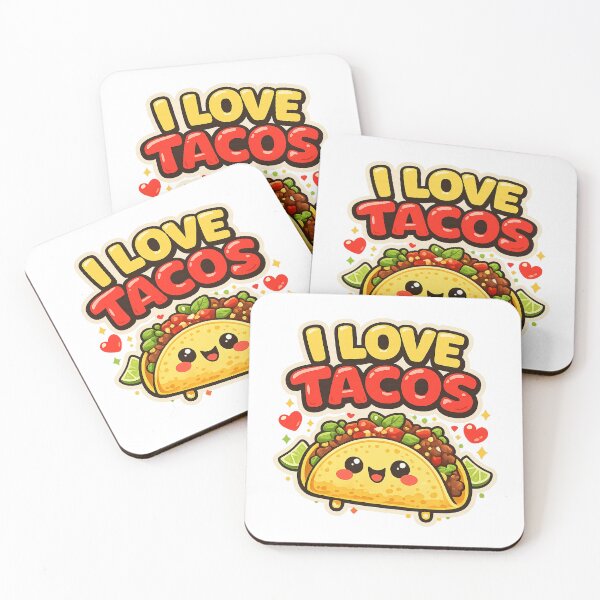 Item preview, I Love Tacos Cute Mexican Food Lover designed and sold by Magmashup.