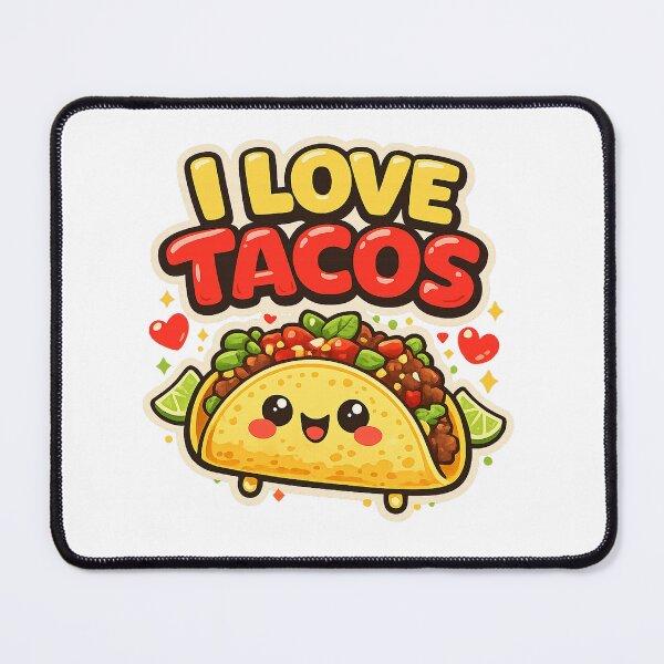 Item preview, I Love Tacos Cute Mexican Food Lover designed and sold by Gift Phrase Studio.