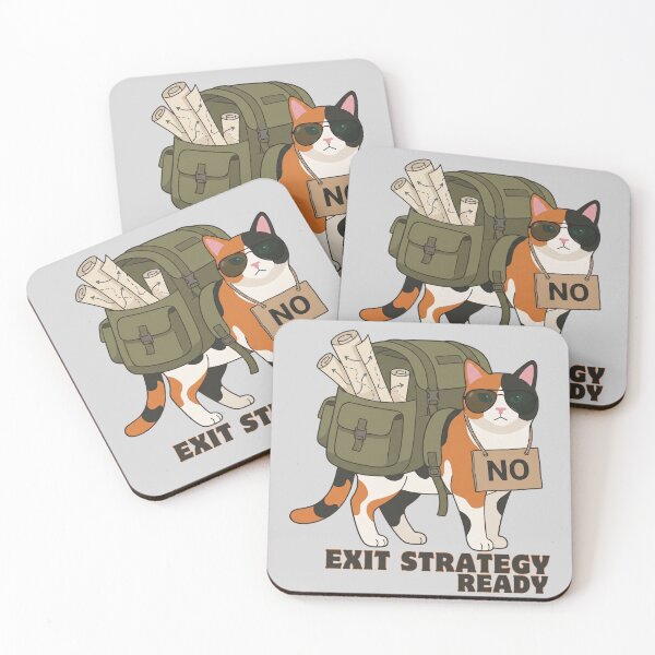 Item preview, Casimira: Social Exit Strategy Survival Kit - ADHD Sarcasm Sticker designed and sold by catastrocat.
