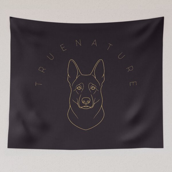 Item preview, German Shepherd Gold Art — Plum Noir Edition designed and sold by PureStroke.