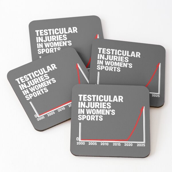 Item preview, Testicular Injuries in Women's Sports | Satirical Trend Graph | Political Humor Shirt designed and sold by gahteeriffico.