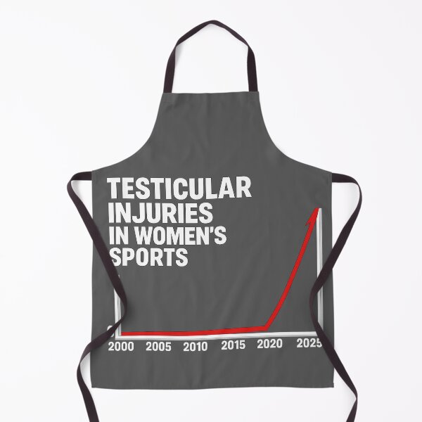 Item preview, Testicular Injuries in Women's Sports | Satirical Trend Graph | Political Humor Shirt designed and sold by gahteeriffico.