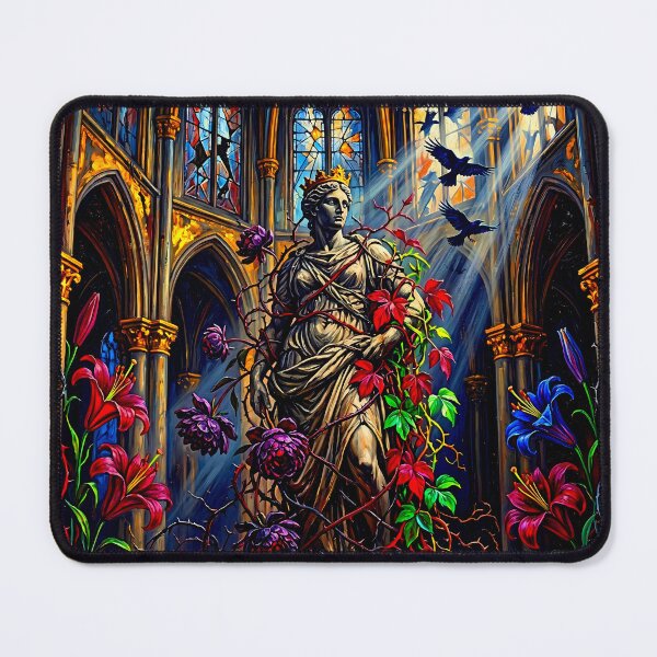 Item preview, Dark Gothic Art & Fine Art Prints (1:1 Square Posters) designed and sold by Cyber-ART-Studio.