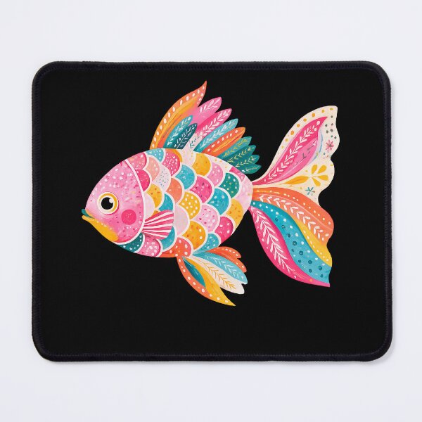 Item preview, Scandinavian Folk Colourful Fish designed and sold by scicilysimonee.