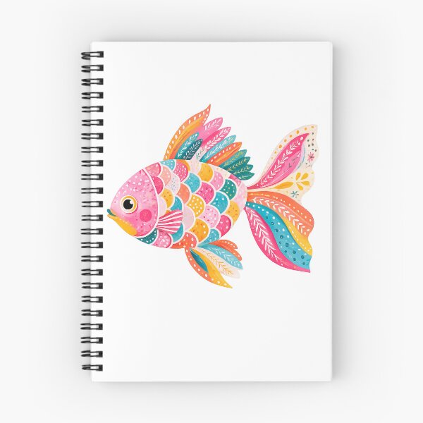 Item preview, Scandinavian Folk Colourful Fish designed and sold by scicilysimonee.