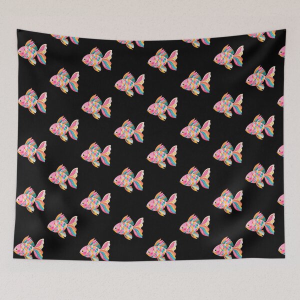 Item preview, Scandinavian Folk Colourful Fish designed and sold by scicilysimonee.