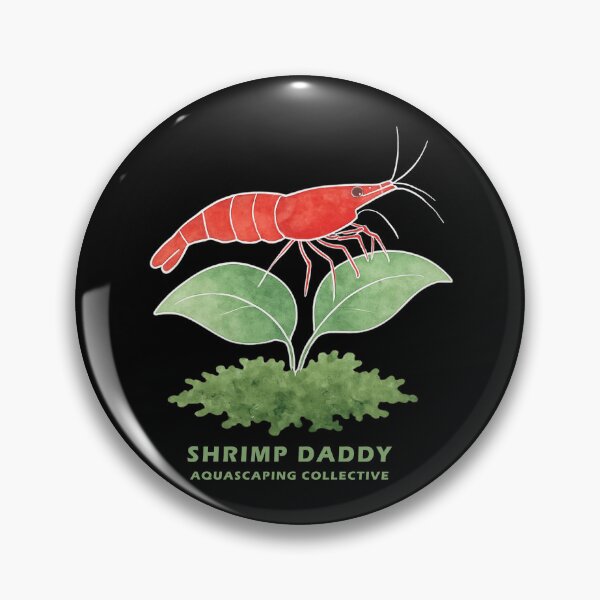 Item preview, Shrimp Daddy Vintage Watercolor Red Sakura Aquascaping designed and sold by Form & Fauna.